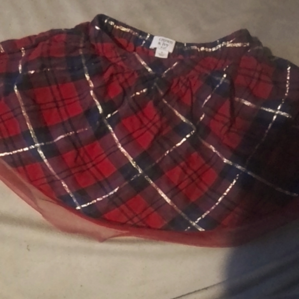 Toddler holiday skirt